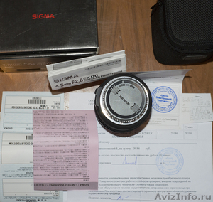 Sigma AF 4.5mm F/2.8 EX DC HSM для nikon - Изображение #3, Объявление #996176