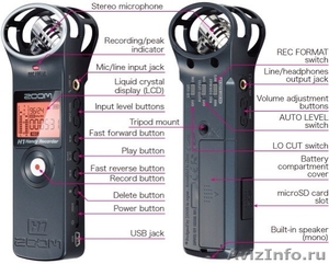 Zoom h1 ( диктофон / стерео рекордер с конденсаторным микрофоном ) - Изображение #1, Объявление #1109159