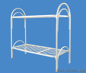 Кровати металлические двухъярусные, кровати для рабочих, кровати дёшево - Изображение #3, Объявление #1478959